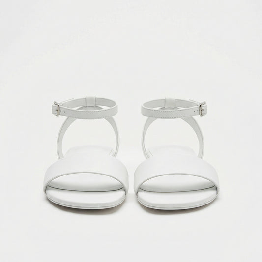 Bianca | Women Summer White Flat Open Toe Sandal