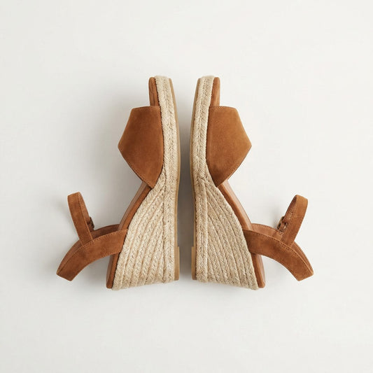 Demi | Women Summer Brown Wedge Sandal