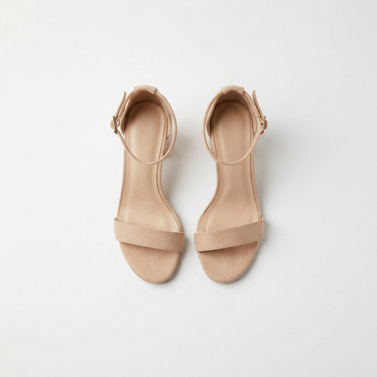 Mia | Women Summer Nude Block Heel Sandal