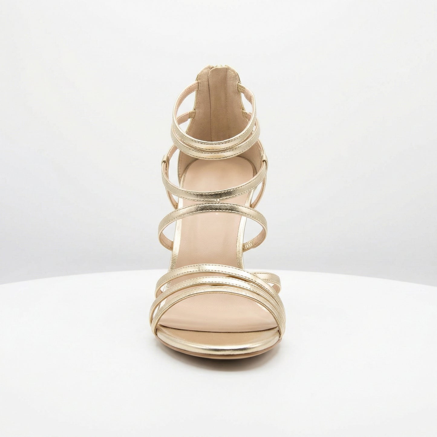 Celeste | Women Summer Gold Strappy Heeled Sandal