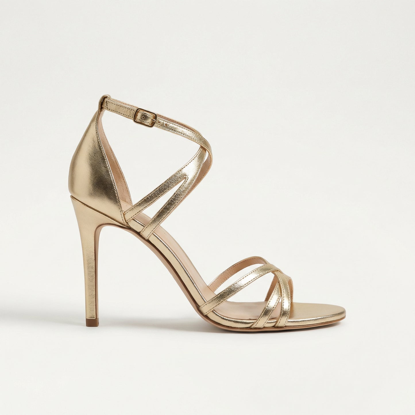 Celeste | Women Summer Gold Strappy Heeled Sandal