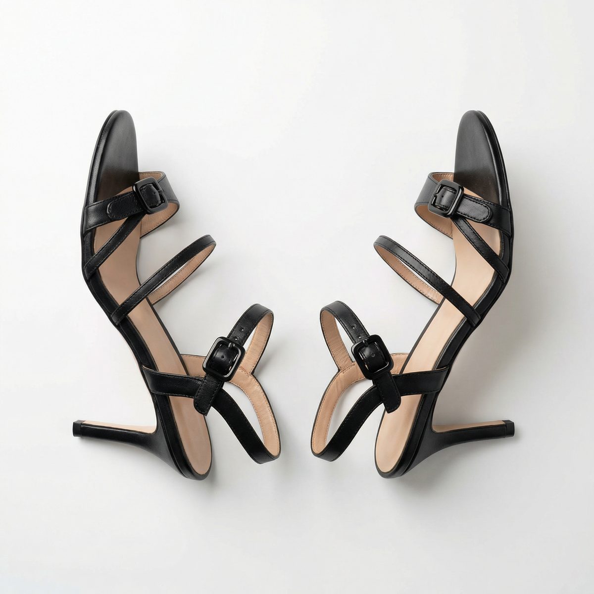 Zara | Women Summer Black Heeled Strappy Sandal